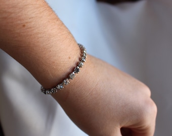 Rhinestone tennis bracelet