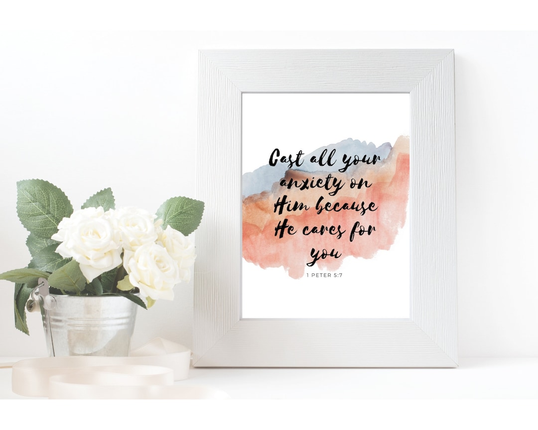 Printable Christian Wall Art, DIY Print From Home Inspirational Quote ...