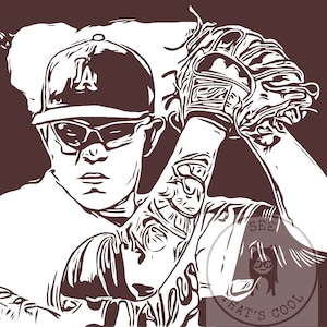 Julio Urias Dodgers SVG cut file JPG file