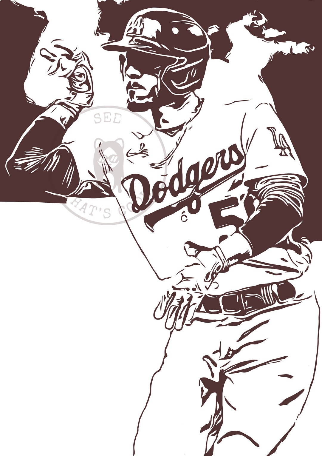 Mookie Betts Dodgers SVG Cut File JPG File 
