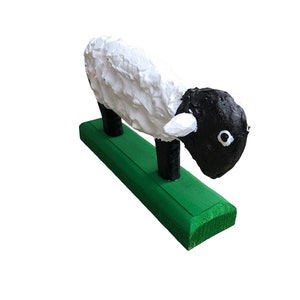 Minnie Adkins &quot;Sheep” Wood Sculpture 2022