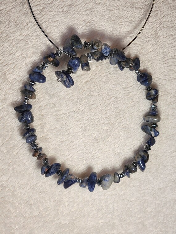 SODALITE BEADED NECKLACE item #56