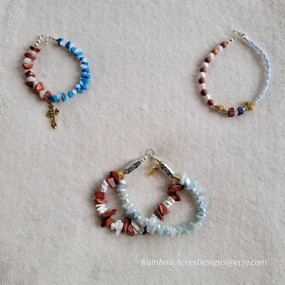 Memorial Day Bracelets items #223, #224, and #227