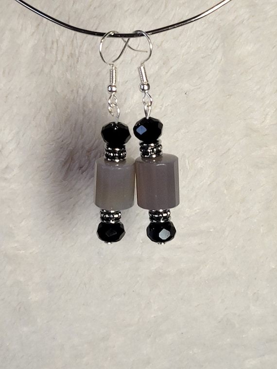 AGATE BEADED EARRINGS item #99