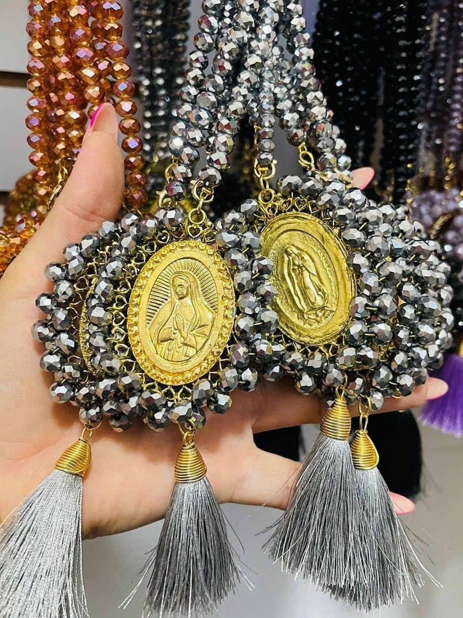 Virgin Mary home blessing, car blessing, bendiciones de la virgen de Guadalupe. Religious decoration for car, room, office, Mother’s Day