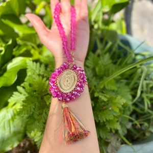 Llavero Virgen de Guadalupe, bendiciones, bendiciones, católica, Día de la Madre, llavero Virgen María Cristal, llavero Niño de atocha