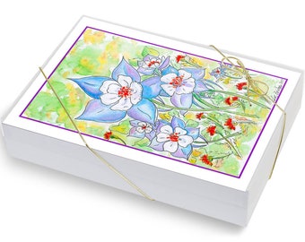 Colorado Columbine card-set of 6