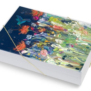 Hummingbird Garden card-set of 6