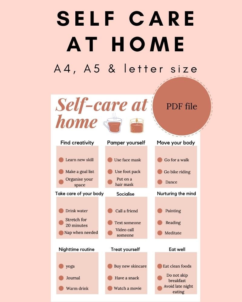 basic self care checklist basic self care checklist