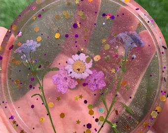 Purple Flower Coaster/ Asbak