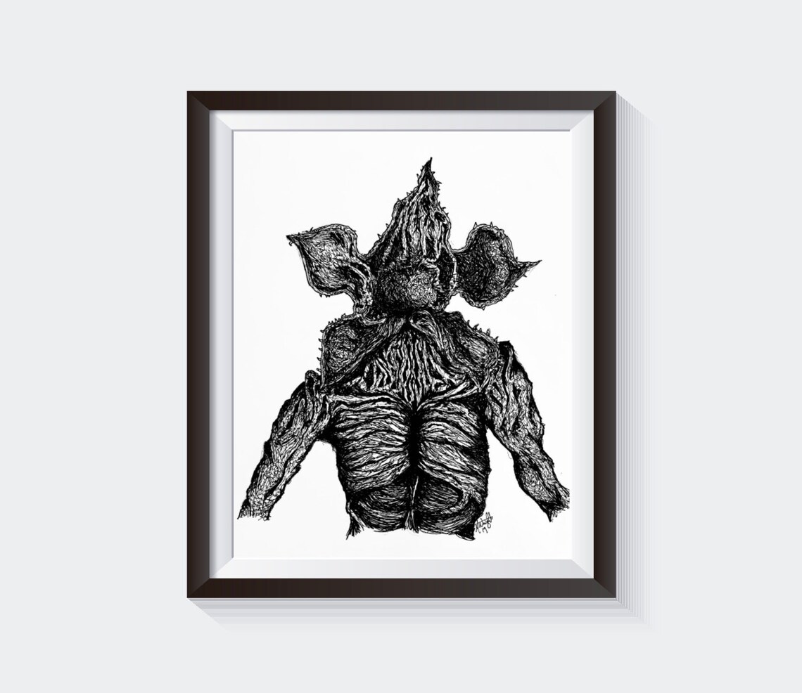 Stranger Things Demogorgon PRINT - Etsy