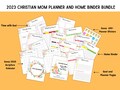 2023 Mom Planner printable, Home Binder printable, Daily Planning pages, 2023 Scripture Calendar, Goal setting Planner, Christian Planner product logo