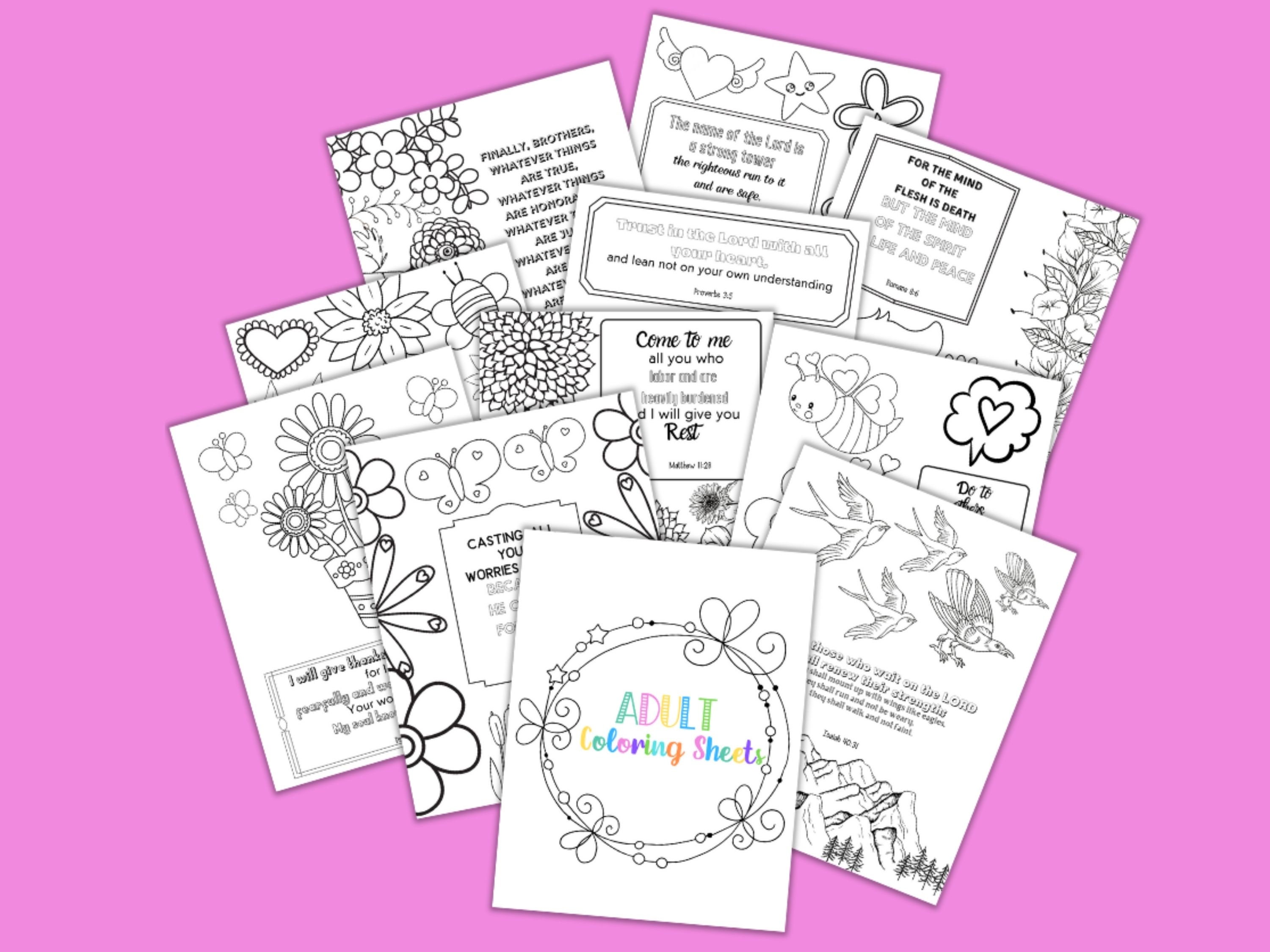 Bible Verse Coloring, Coloring Pages for Women, Bible Coloring ...