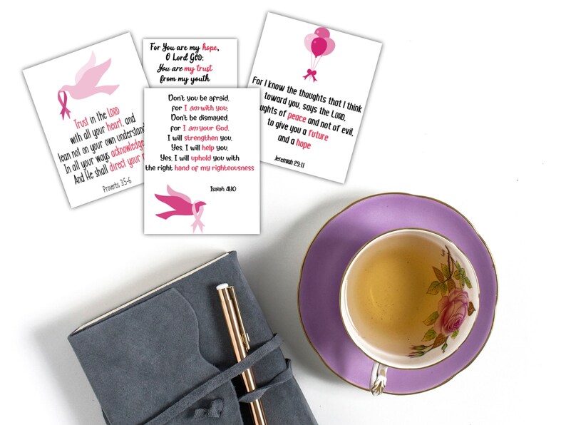Breast cancer cards Breast cancer gift Get well soon card Etsy