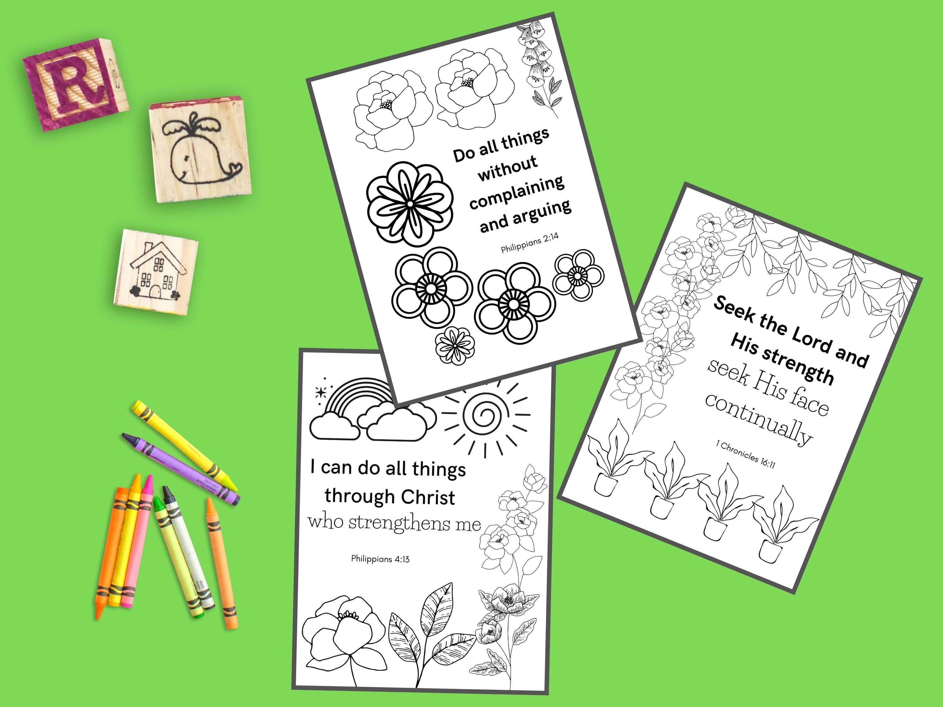 Kids Bible Coloring, Bible Verse Coloring, Kids Coloring Sheets