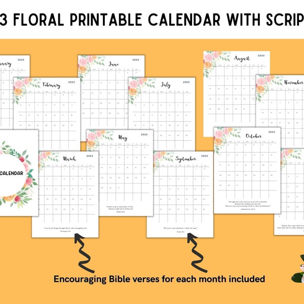 Bible Verse Desk Calendar Etsy