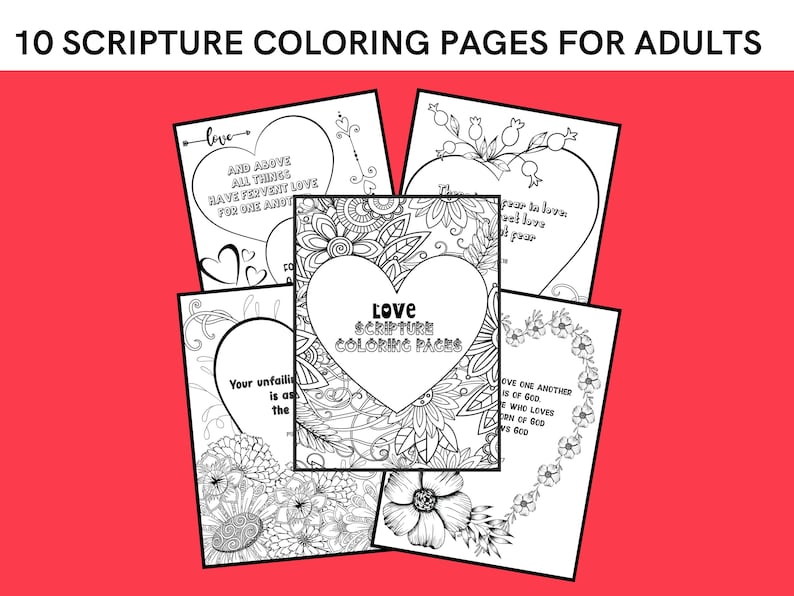 Valentine's Day Activity Sheets Bundle, Love Bible Verse Printables ...