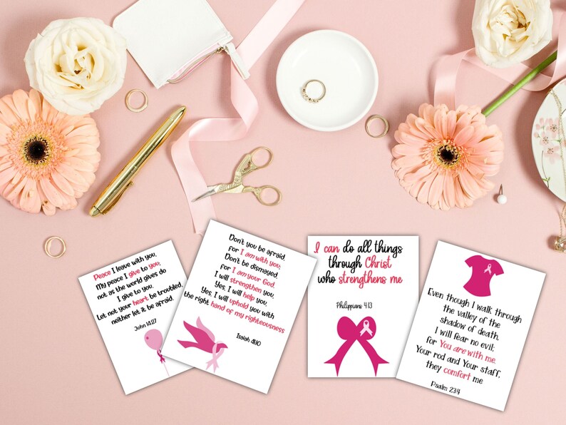 Breast Cancer Hope Cards Breast Cancer Awareness Printable - Etsy