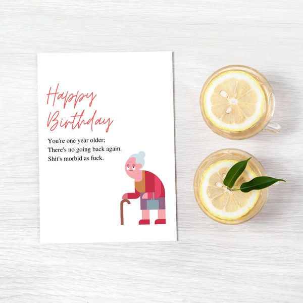 Vulgar Birthday Card - Etsy
