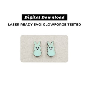 Peep Earrings File - SVG File - Easter Earrings - Glowforge Ready - INSTANT DOWNLOAD - Glowforge Earring File