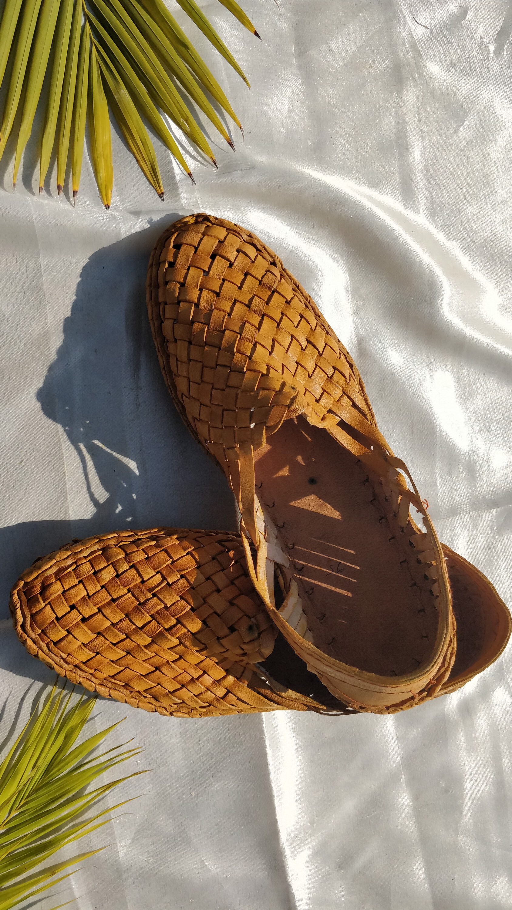 Leather woven mules Criss Cross Leather Shoes Vintage Style Etsy