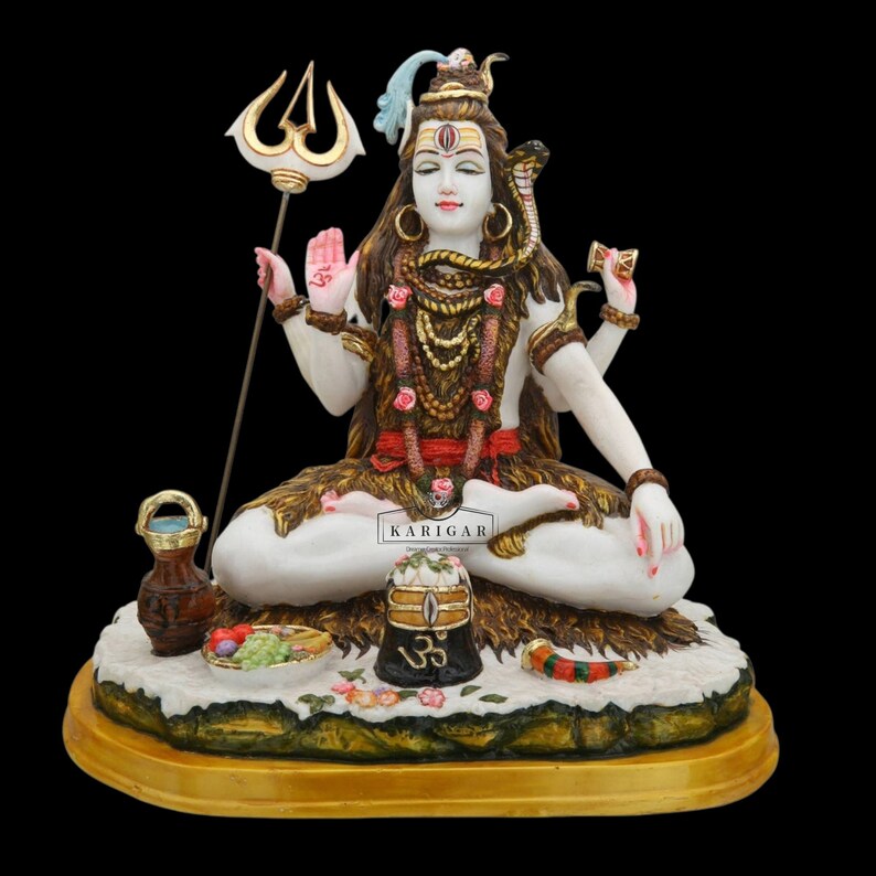 Shiva Statue Murti 13 inches Mahadev Idol Shankar Sculpture Etsy