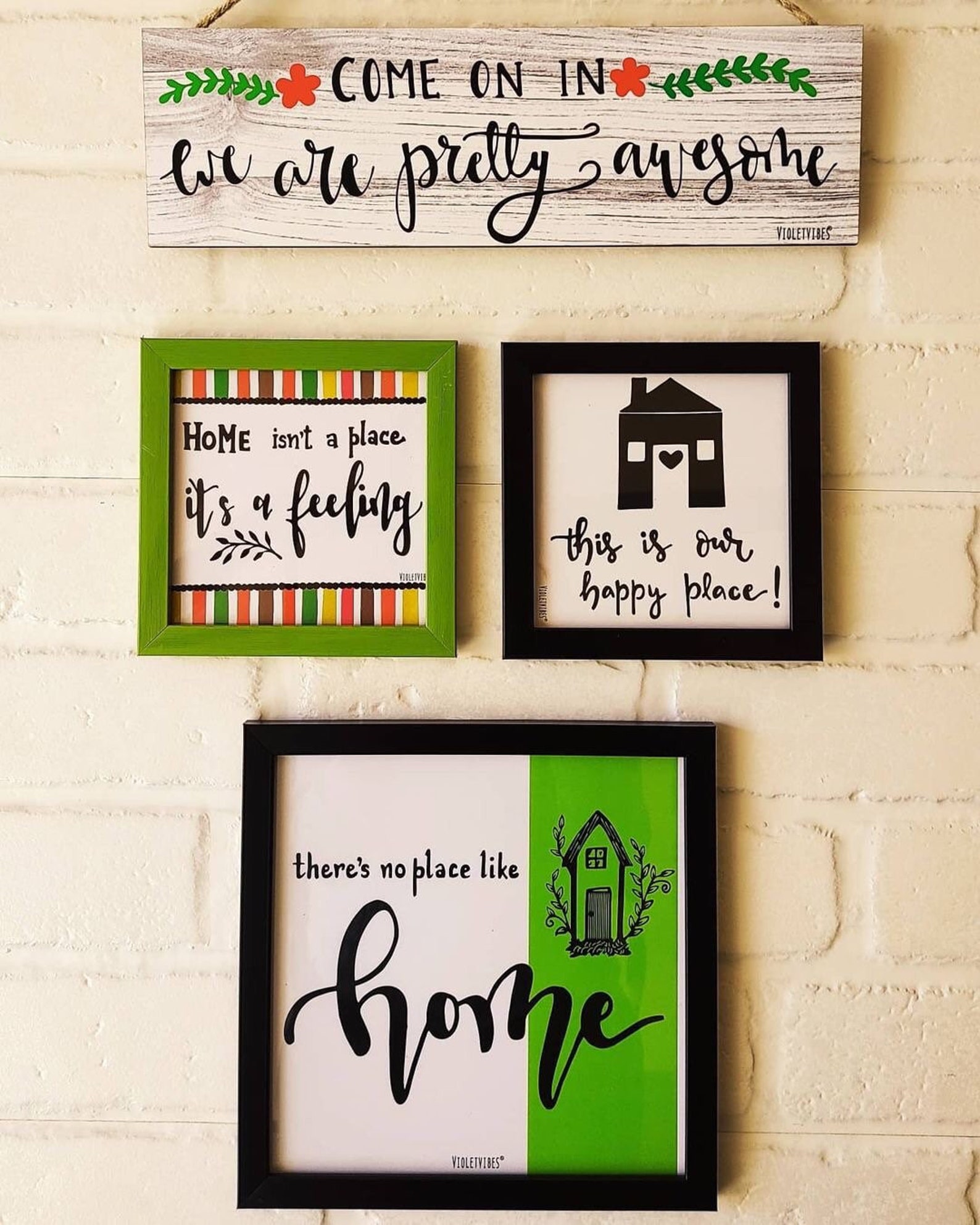 Home sayings wall hangings Handmade wall hangings2021 home Etsy
