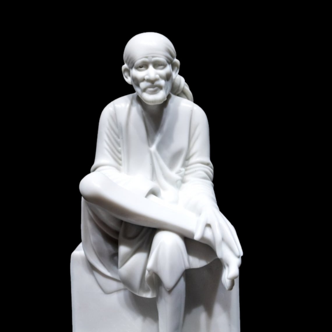 Sai Baba Statue Large 24 Inches White Marble Shirdi Sai Baba Etsy