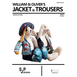 Sewing-sanctuary sewing pattern | William & Oliver Jacket n Trousers / Doll