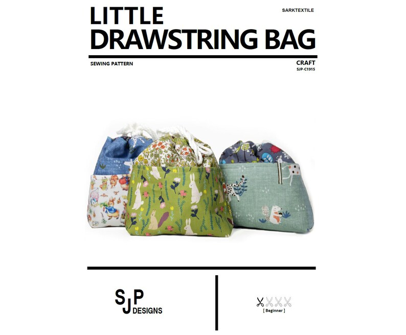 Sanctuary Pattern Sewing-sanctuary Sewing Pattern Little Drawstring Bag / - Etsy