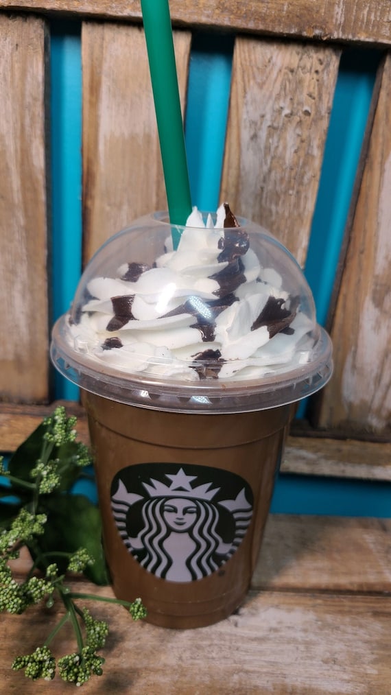 Faux Starbucks tall mocha Frappuccino Etsy