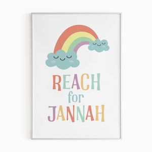 Reach for Jannah Kids Print: Islamic Nursery Art (Digital Download)