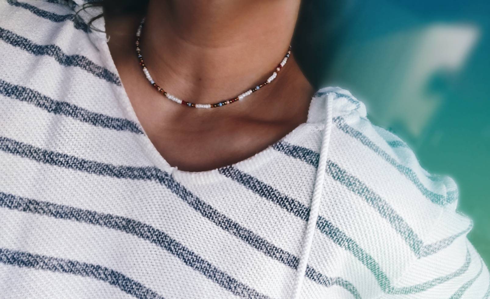 Outer Banks Pogue-Life Beaded Choker