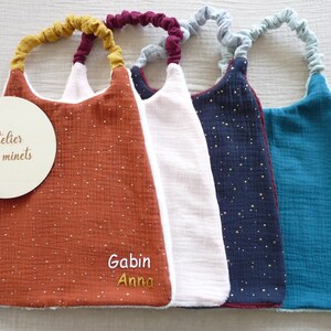 Customizable canteen towel/children's elastic towel/maternal bamboo sponge bib/back to school/low price gift