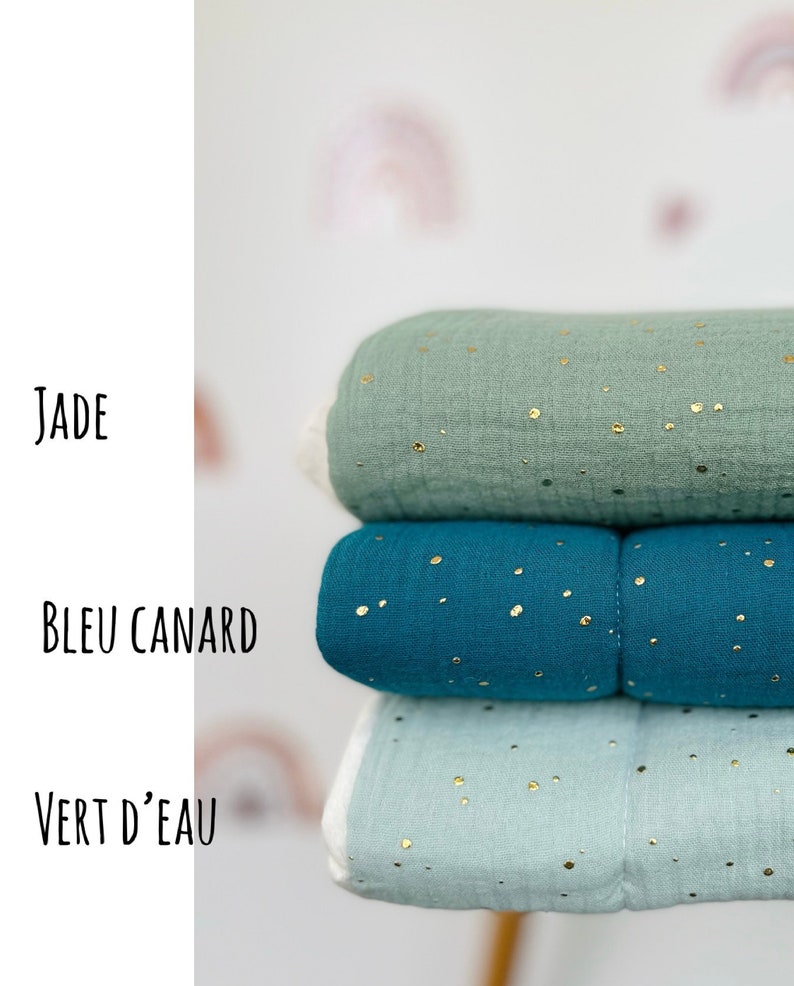 Baby blanket/personalized baby blanket/Winter or Mid-Season/Double gauze Fleece Doudou Sherpa Minky/Birth gift/Maternity suitcase image 4