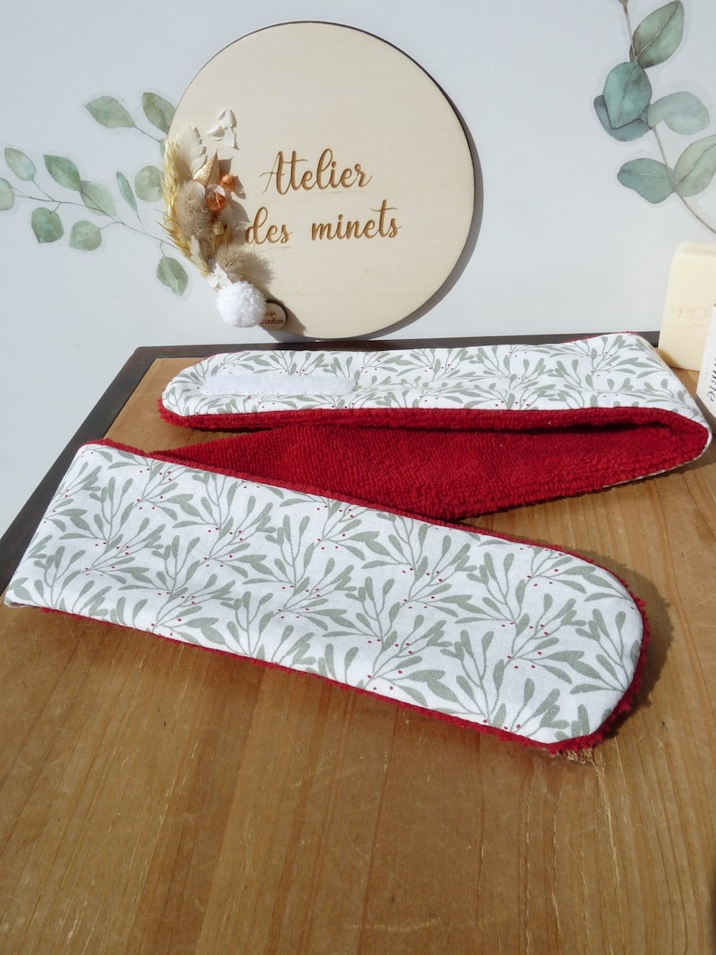 Bandeaux soins du visage /Eponge bambou /Bandeau de Maquillage /trousse de toilette/ cadeau de Noël petit prix Eté