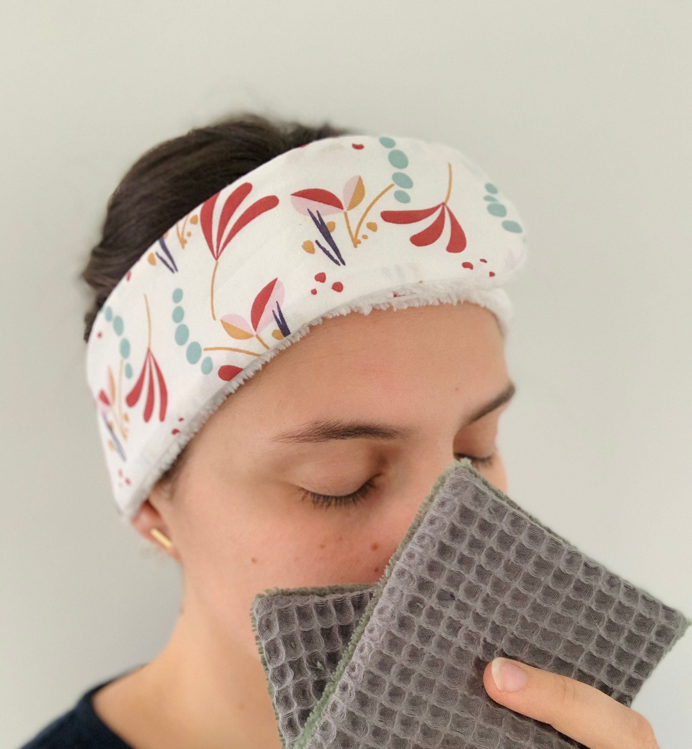 Bandeau pour femmes bandeau éponge spa pour laver le visage - Temu France