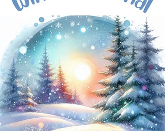 Winter Journal for Moms - Printable Planner for Winter - Undated with Journal Prompts for Cozy Self-Reflection