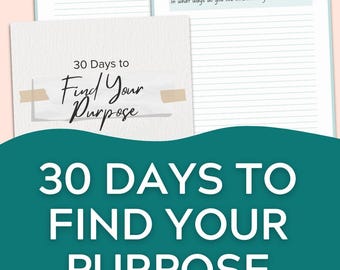 Find Your Purpose Planner Personal Development Workbook Find Your Passion Worksheet Self Discovery Printable