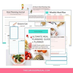 Meal Planner Printables, Weekly Meal Planner, Monthly Meal Planner, Planners, Printables for Meal Planning, Recipe Cards, Health Planner