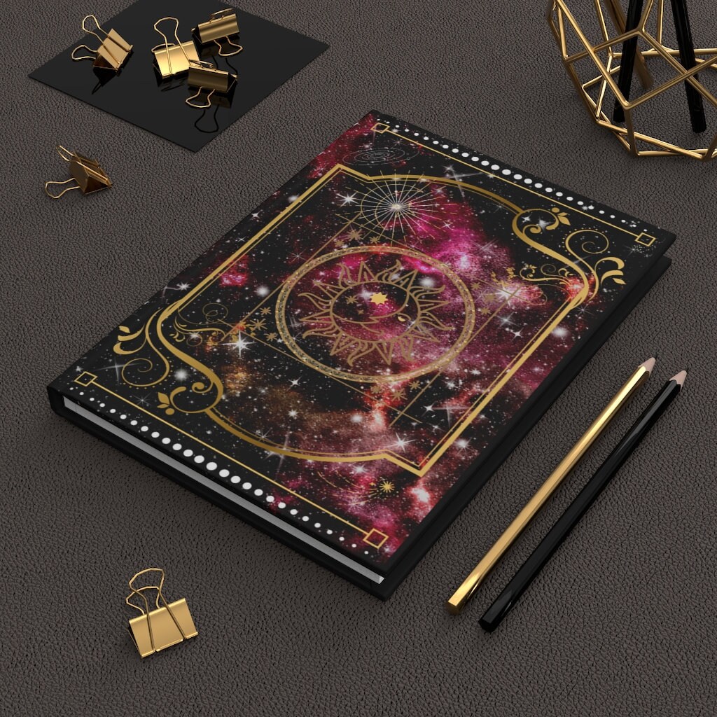 Galaxy Hardcover Journal Matte Lined Notebook Pages lignées Etsy France