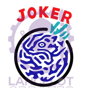 Mahjong Joker SVG PNG File: American Mahjong Tile Design