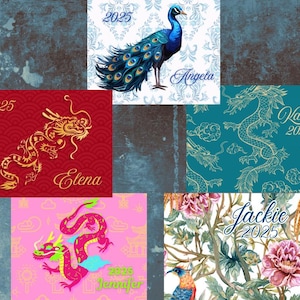 Mahjong Card Decal: Personalized Name/Year Adhesive Vinyl Front Cover Decal – Laminated, Spill-Proof, and Stylish