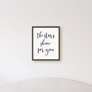 Inspirational Quote Printable | Bedroom Wall Decor Over the Bed | Above ...