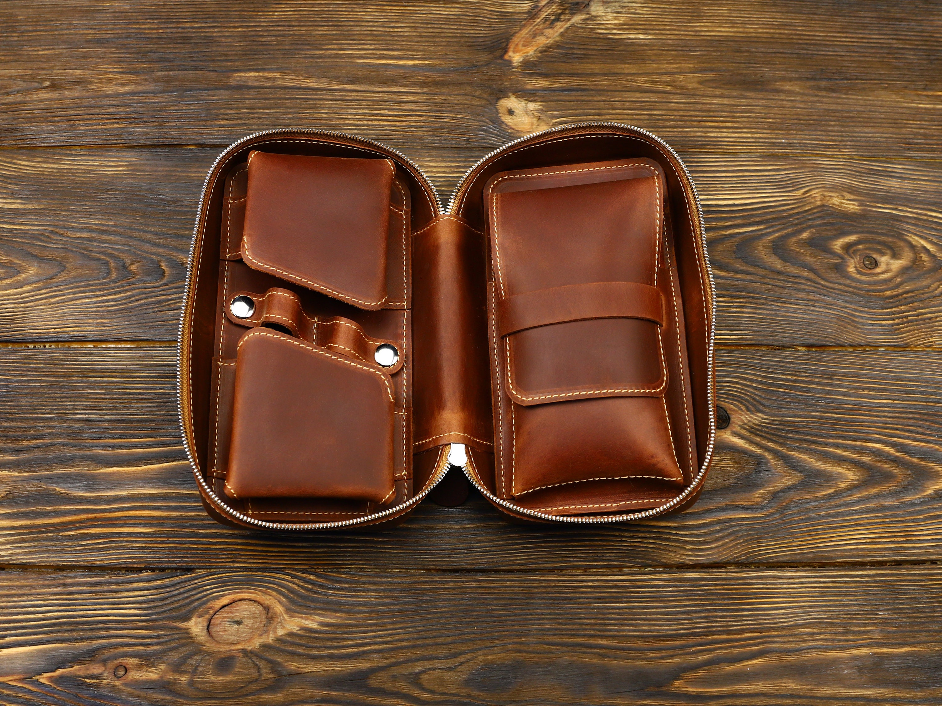 Leather Pipe Case, Tobacco Pipe Bag, Pipe Pouch, Leather Travel Tobacco ...
