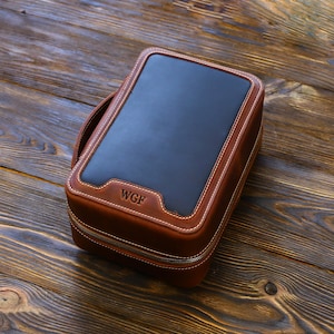 Leather pipe case, zippered pipe bag, leather pipe bag, leather pipe pouch, leather pipe case, handmade pipe, tobacco bag, personalized gift