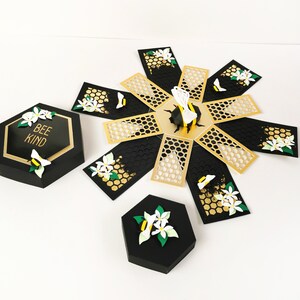 Bee Exploding Box SVG Cutting File