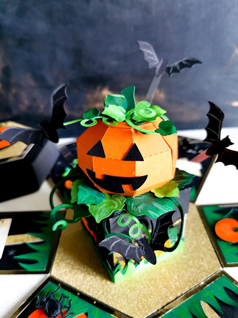 Pompoen exploderende doos afbeelding 3