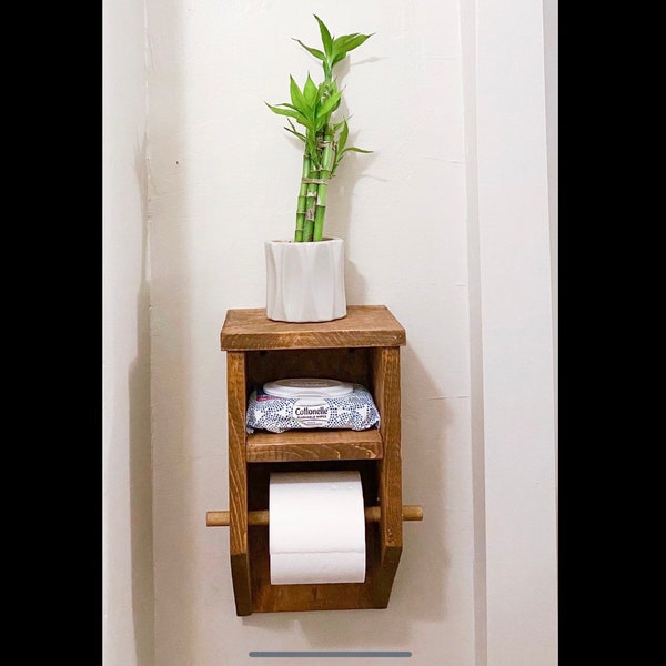 Farmhouse Toilet Paper Holder - Etsy