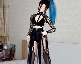 Feeple65 BJD 1/3 Clothes Set or Separate | Gothic Streetwear | Handmade Doll Fashion